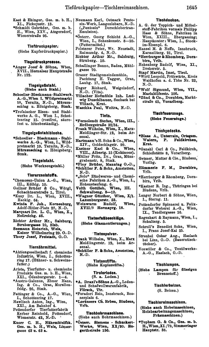 Compass. Kommerzielles Jahrbuch 1939: Österreich. - Seite 1717