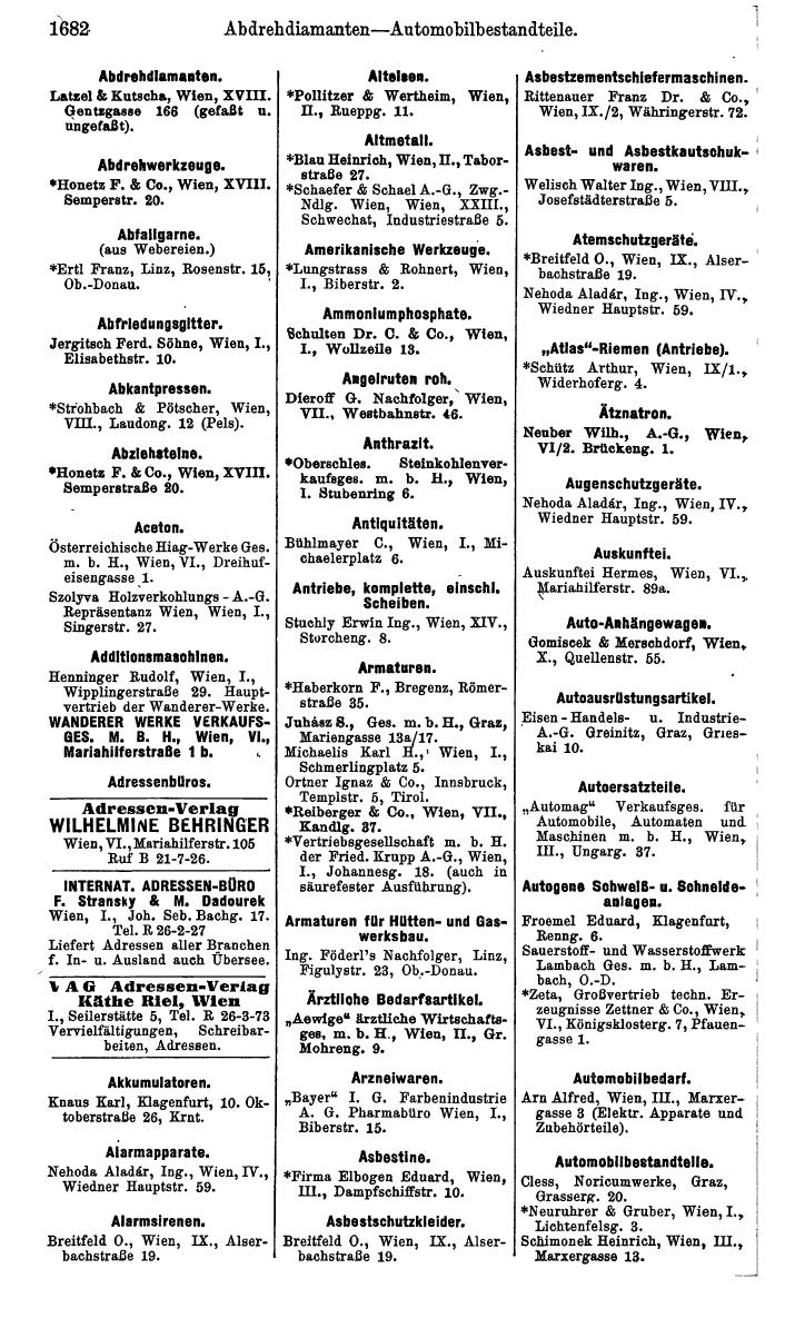 Compass. Kommerzielles Jahrbuch 1939: Österreich. - Seite 1754