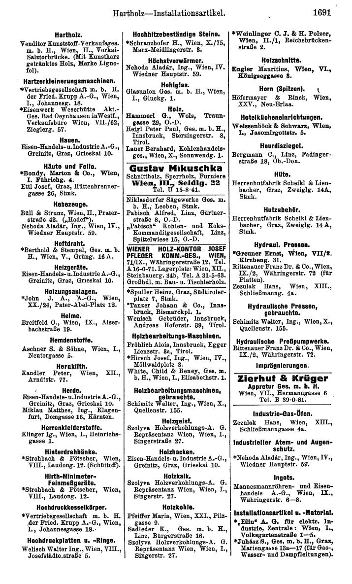 Compass. Kommerzielles Jahrbuch 1939: Österreich. - Page 1763