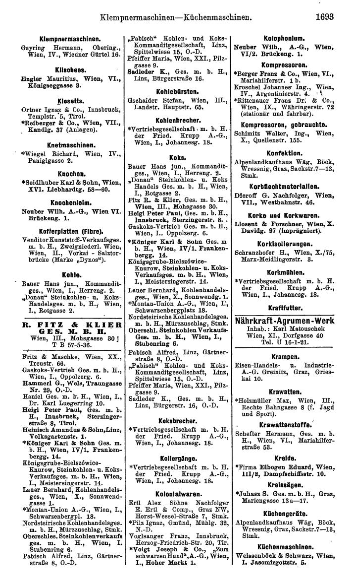 Compass. Kommerzielles Jahrbuch 1939: Österreich. - Page 1765