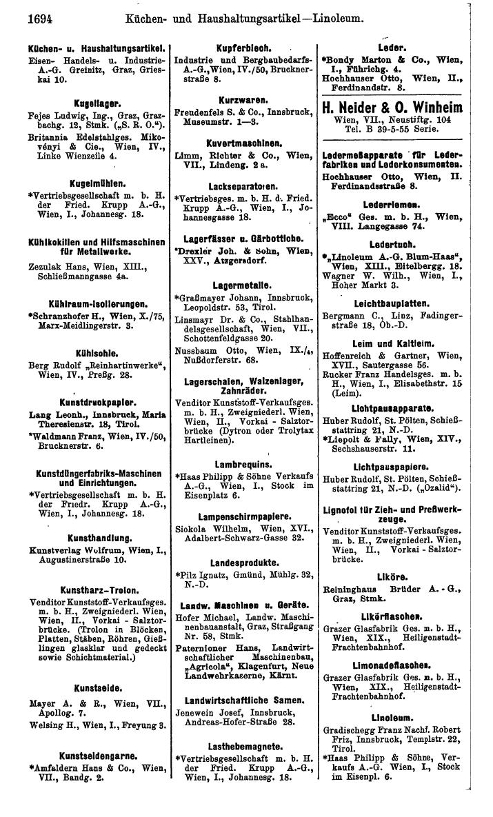 Compass. Kommerzielles Jahrbuch 1939: Österreich. - Page 1766