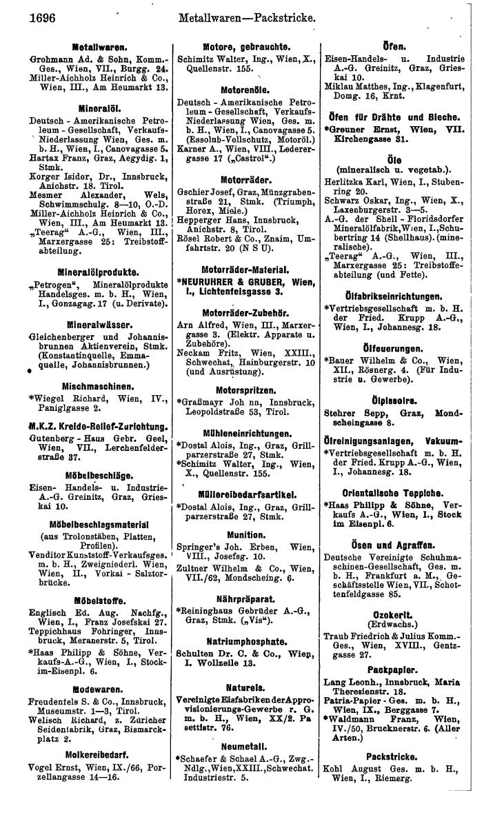 Compass. Kommerzielles Jahrbuch 1939: Österreich. - Page 1768