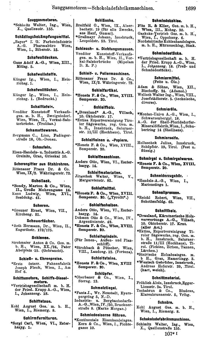 Compass. Kommerzielles Jahrbuch 1939: Österreich. - Seite 1771