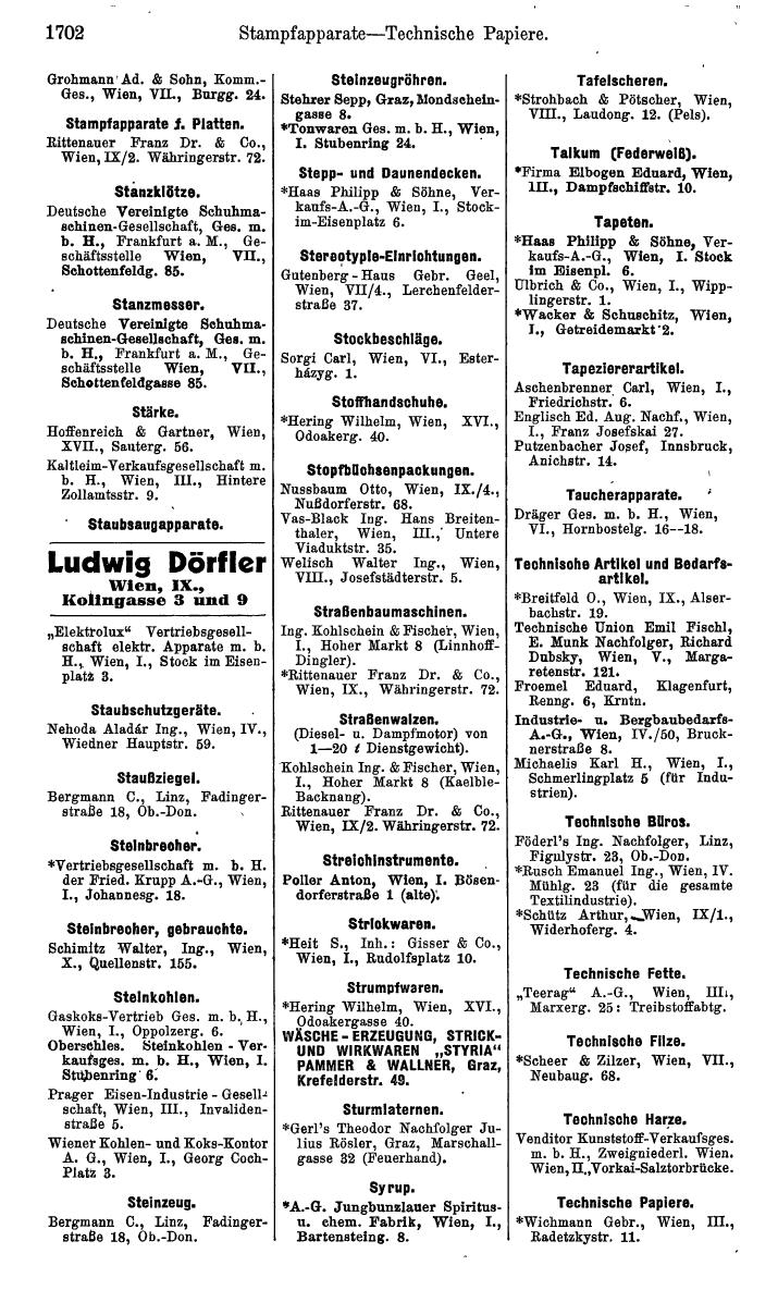 Compass. Kommerzielles Jahrbuch 1939: Österreich. - Seite 1774