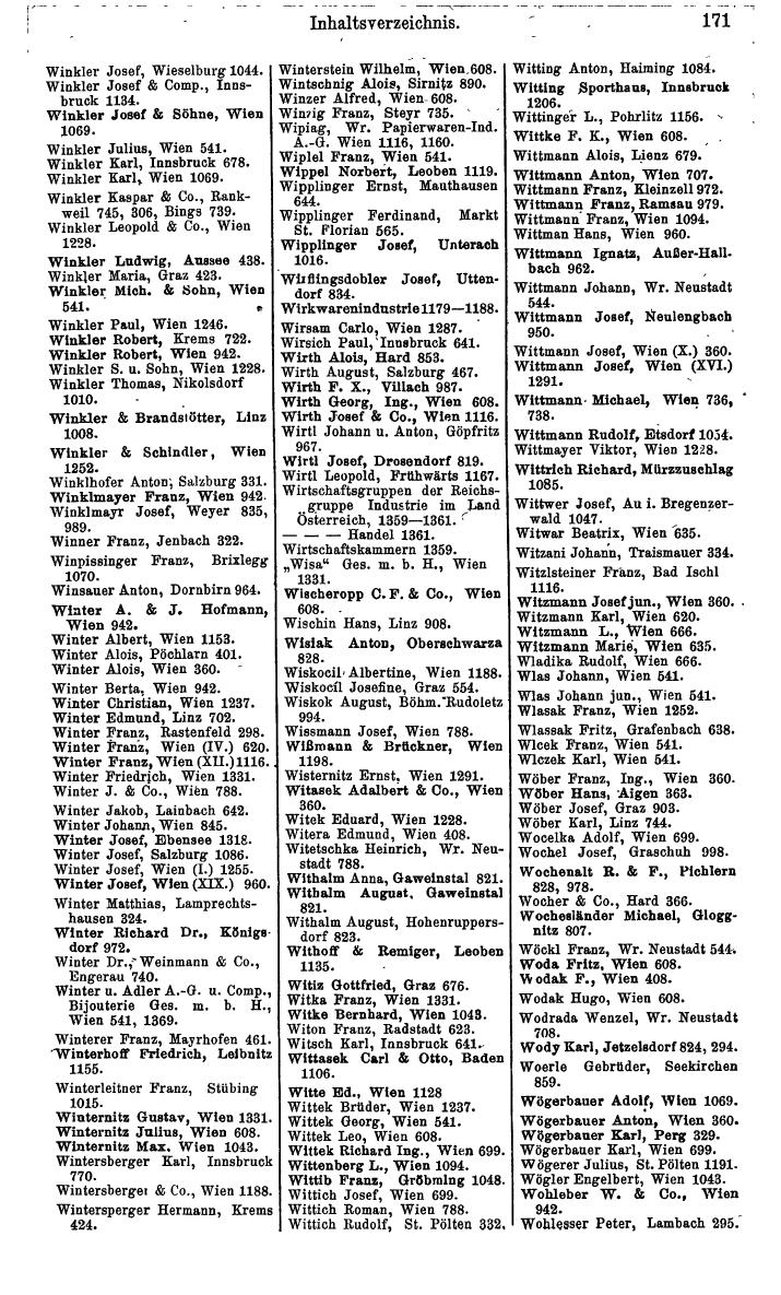 Compass. Kommerzielles Jahrbuch 1939: Österreich. - Page 187