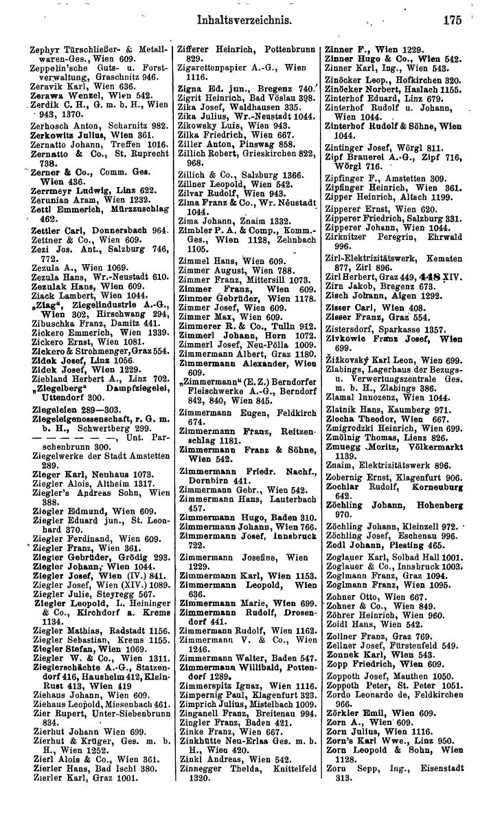 Compass. Kommerzielles Jahrbuch 1939: Österreich. - Seite 191