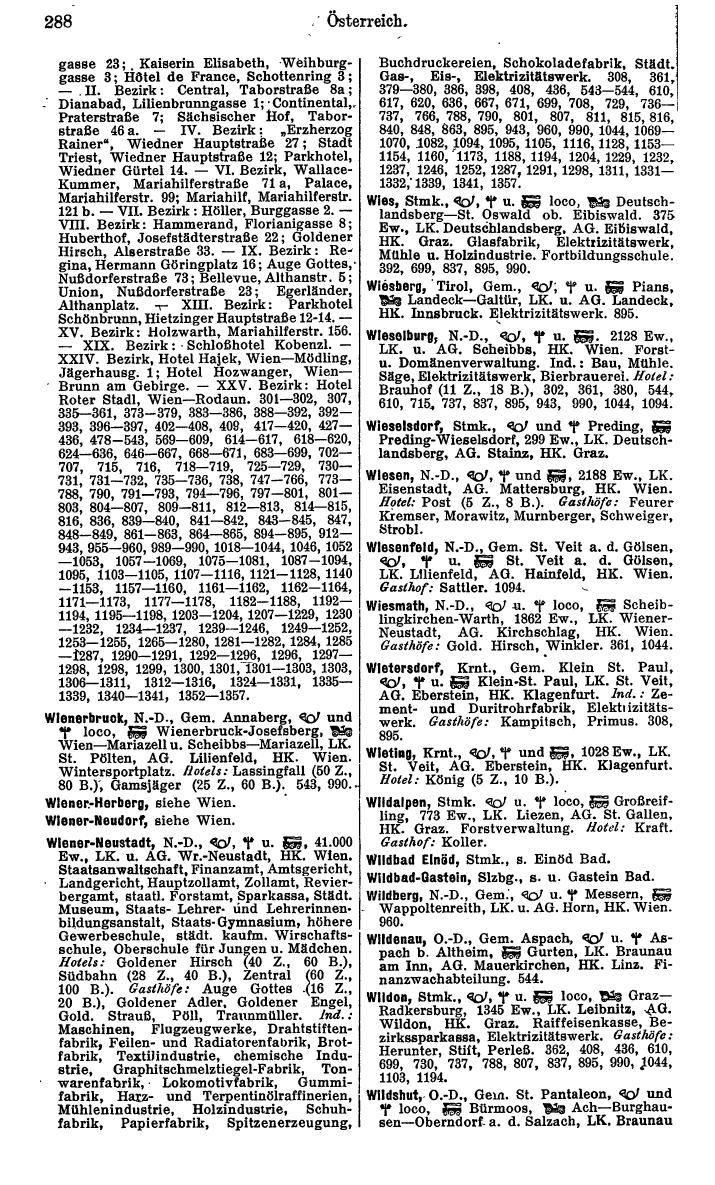 Compass. Kommerzielles Jahrbuch 1939: Österreich. - Seite 288