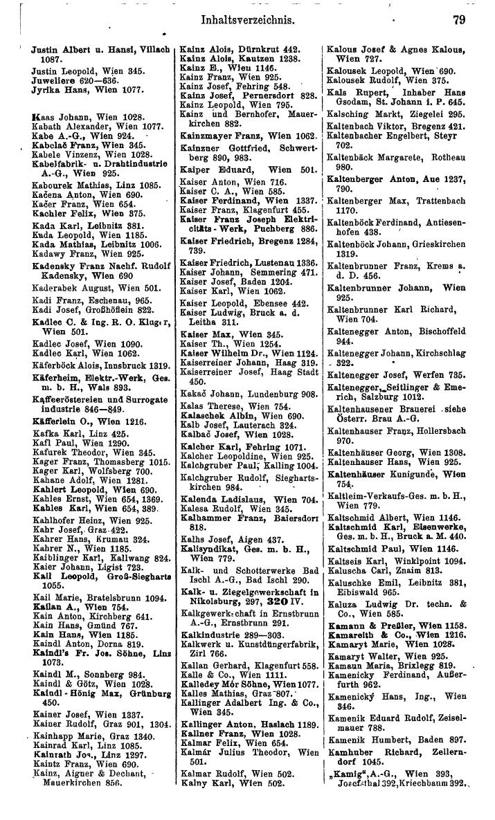 Compass. Kommerzielles Jahrbuch 1939: Österreich. - Page 89