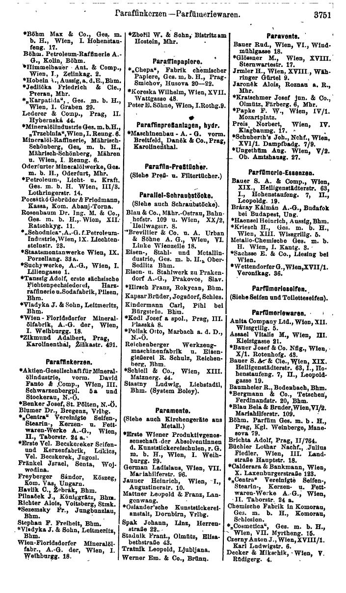 Compass. Industrie 1920/21, Band VI: Deutschösterreich, Tschechoslowakei, Ungarn, Jugoslawien. - Page 1191
