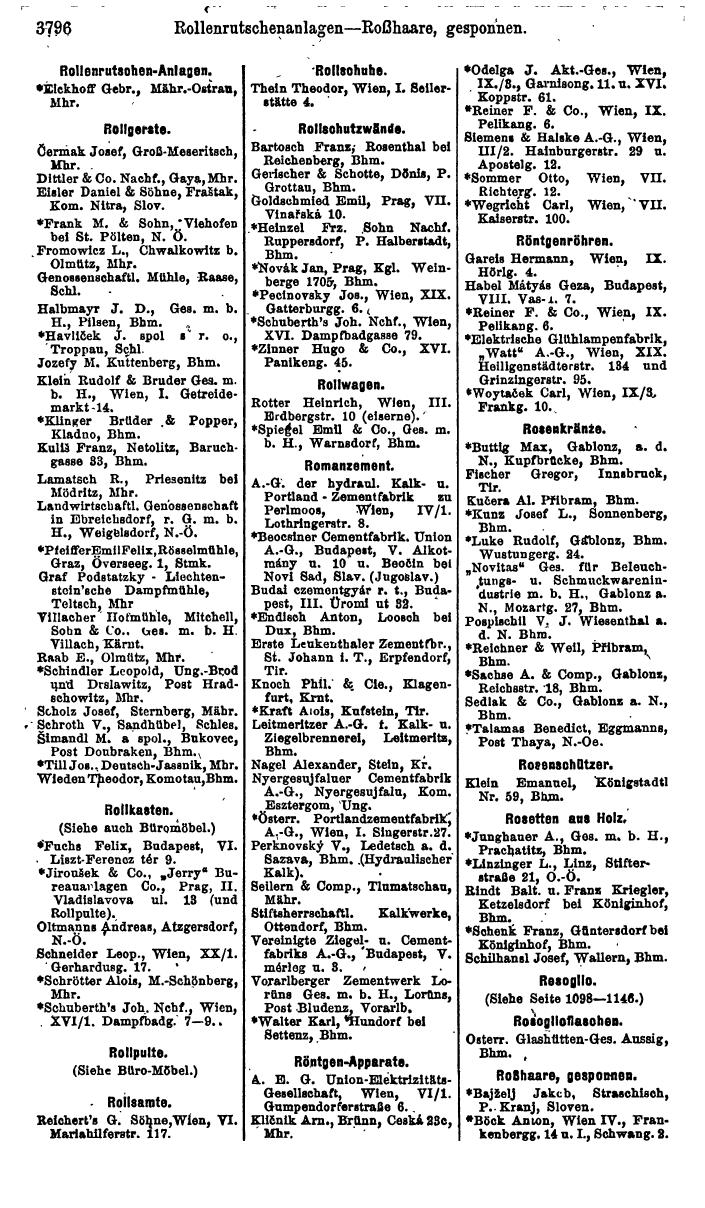Compass. Industrie 1920/21, Band VI: Deutschösterreich, Tschechoslowakei, Ungarn, Jugoslawien. - Page 1236