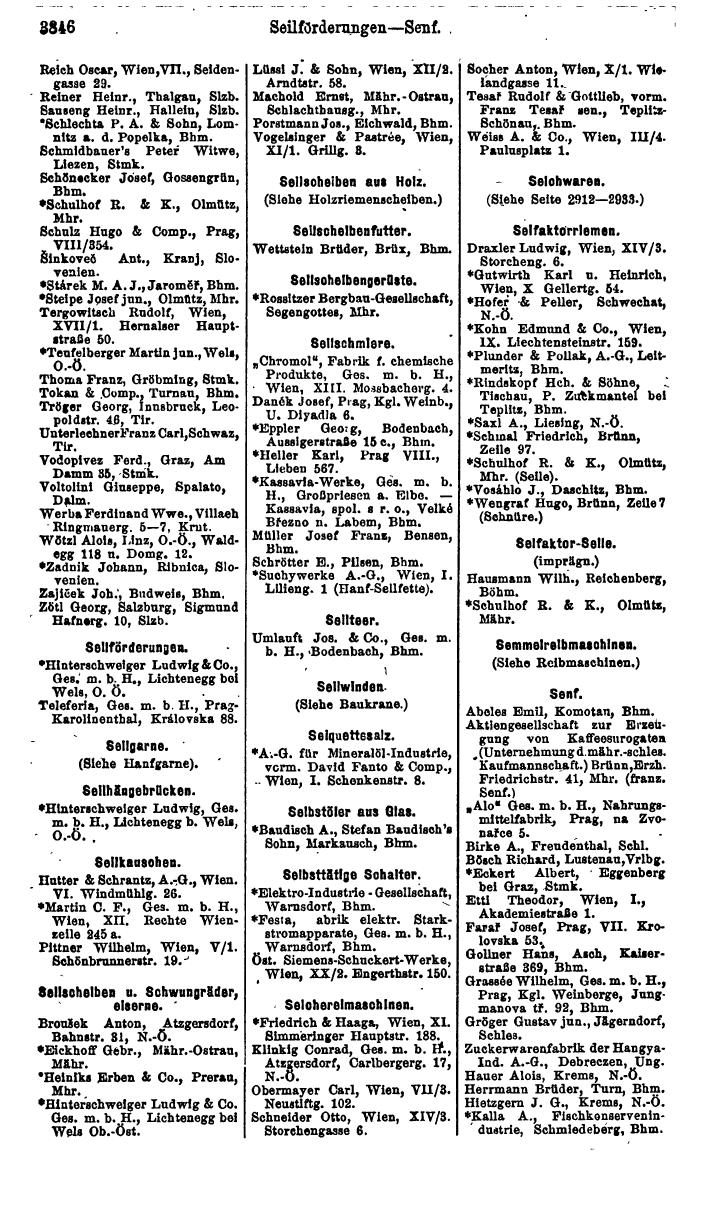 Compass. Industrie 1920/21, Band VI: Deutschösterreich, Tschechoslowakei, Ungarn, Jugoslawien. - Page 1288