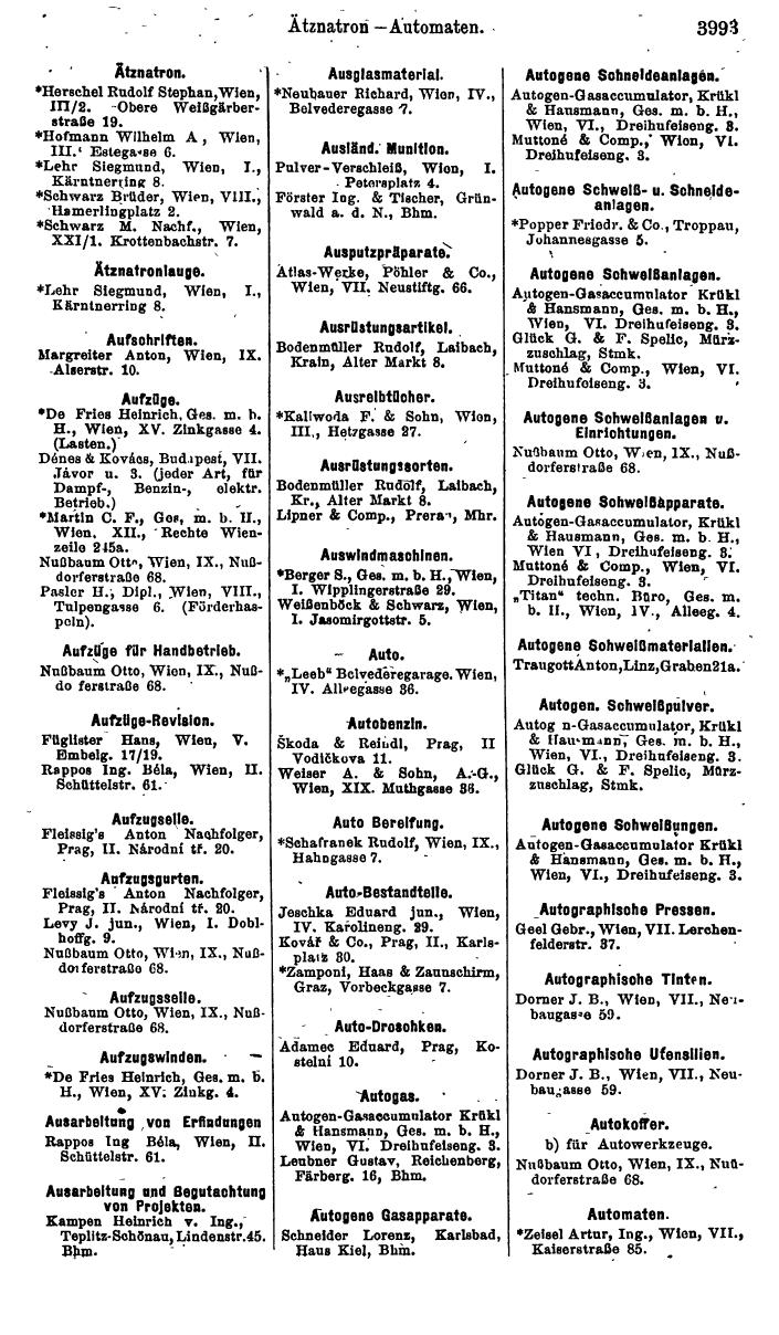 Compass. Industrie 1920/21, Band VI: Deutschösterreich, Tschechoslowakei, Ungarn, Jugoslawien. - Page 1443