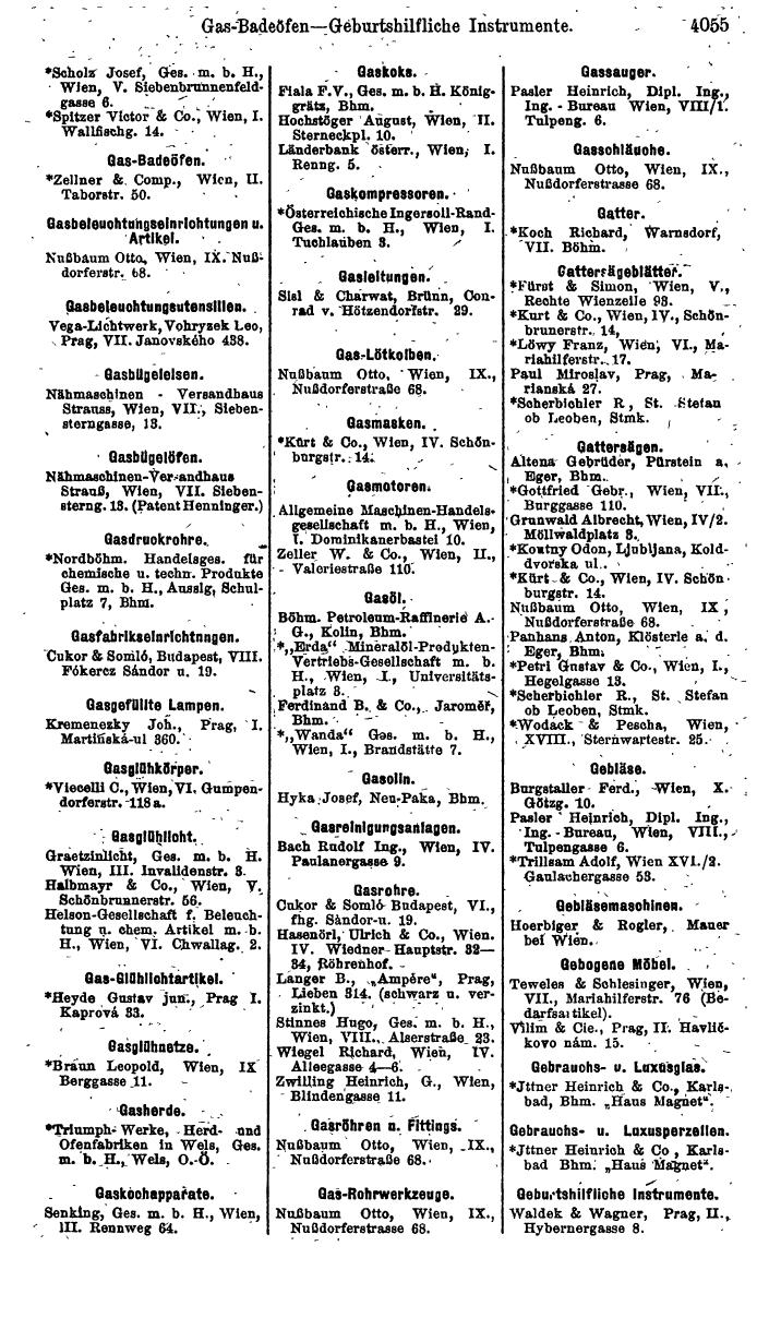 Compass. Industrie 1920/21, Band VI: Deutschösterreich, Tschechoslowakei, Ungarn, Jugoslawien. - Page 1507