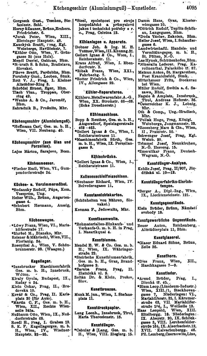 Compass. Industrie 1920/21, Band VI: Deutschösterreich, Tschechoslowakei, Ungarn, Jugoslawien. - Page 1547
