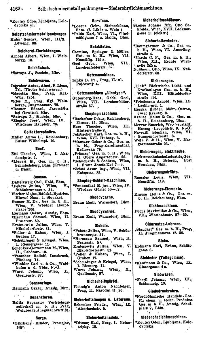Compass. Industrie 1920/21, Band VI: Deutschösterreich, Tschechoslowakei, Ungarn, Jugoslawien. - Page 1614