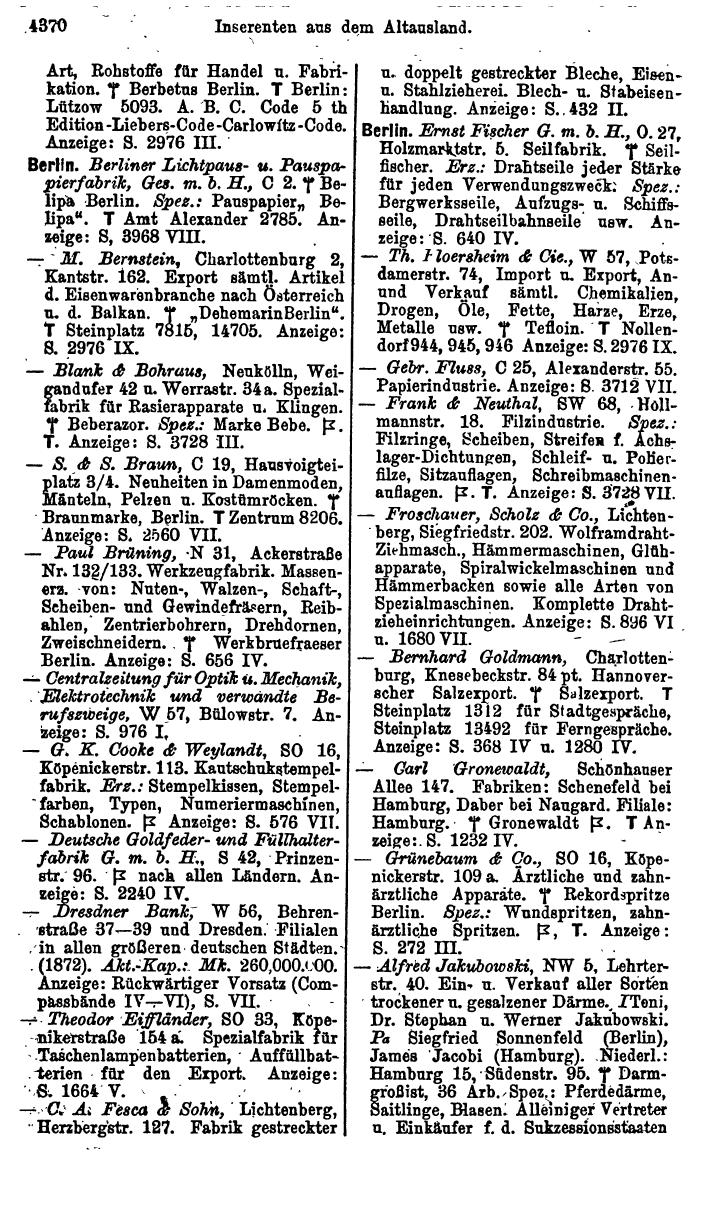 Compass. Industrie 1920/21, Band VI: Deutschösterreich, Tschechoslowakei, Ungarn, Jugoslawien. - Page 1822
