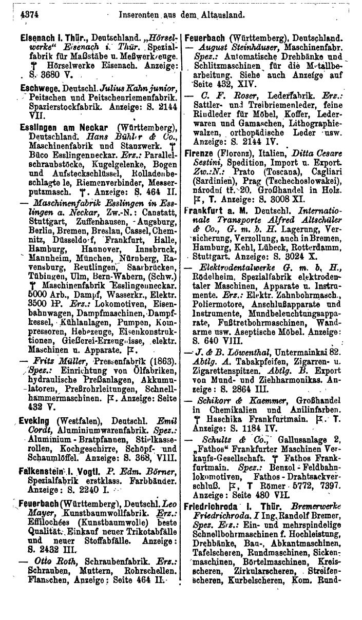 Compass. Industrie 1920/21, Band VI: Deutschösterreich, Tschechoslowakei, Ungarn, Jugoslawien. - Page 1826