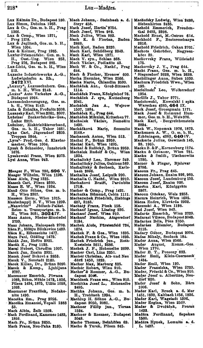 Compass. Industrie 1920/21, Band VI: Deutschösterreich, Tschechoslowakei, Ungarn, Jugoslawien. - Page 302