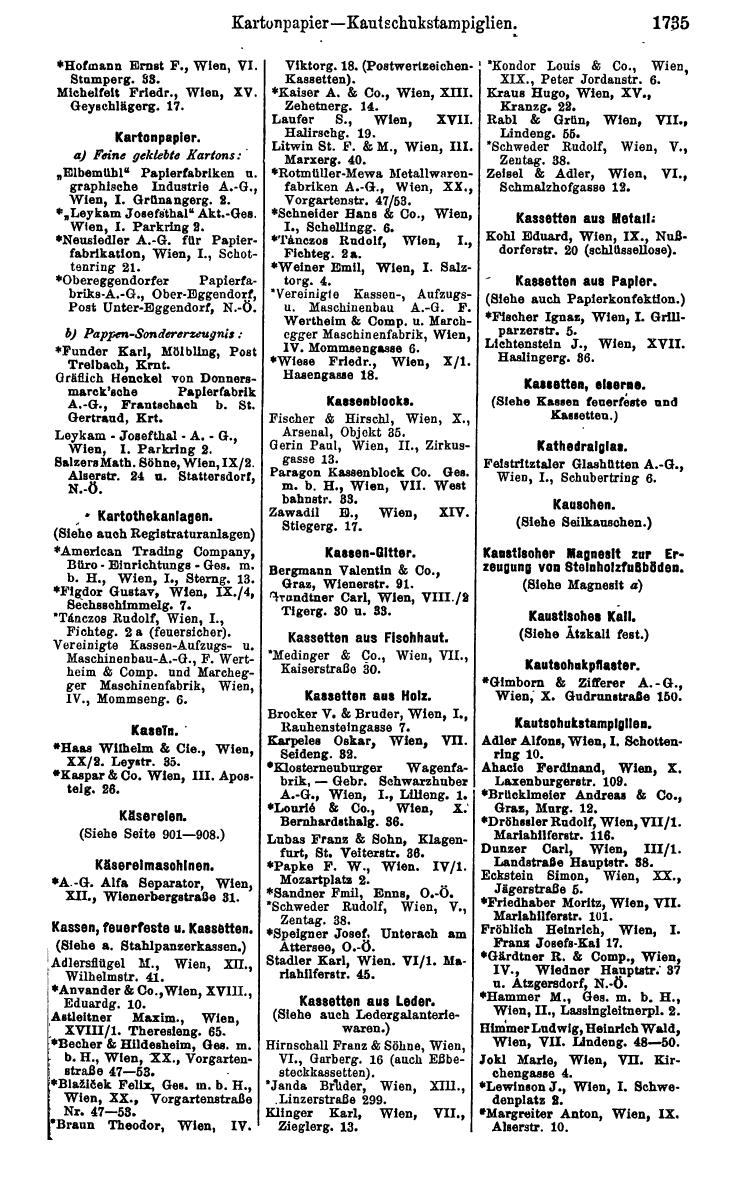 Compass. Industrielles Jahrbuch 1929: Österreich. - Seite 1843