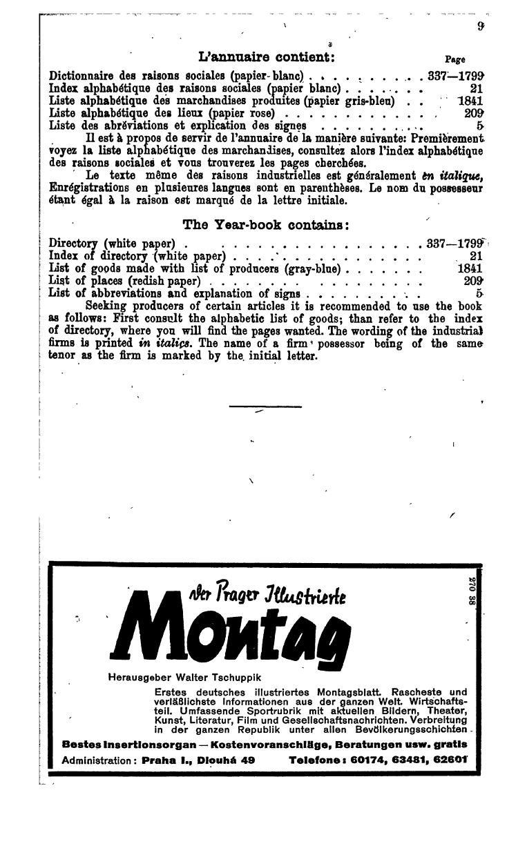 Compass. Kommerzielles Jahrbuch 1938: Čechoslovakei. - Page 13