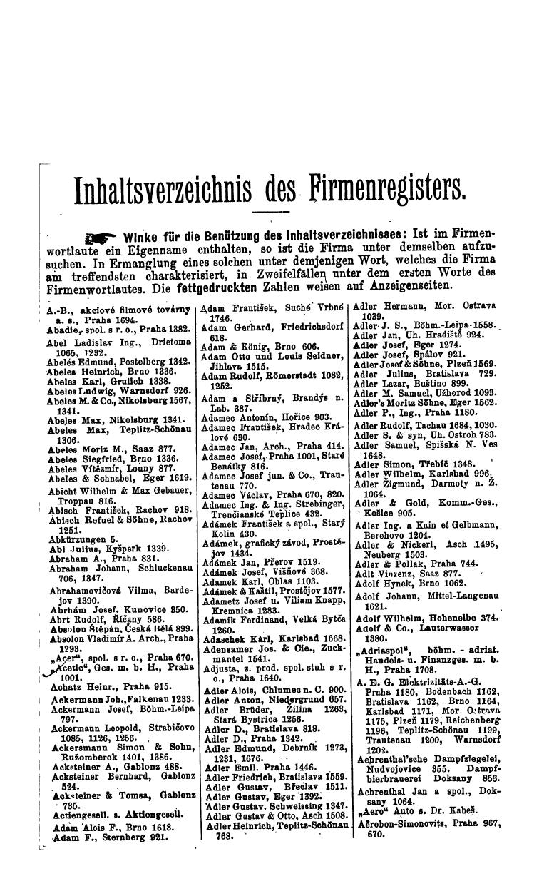 Compass. Kommerzielles Jahrbuch 1938: Čechoslovakei. - Seite 25