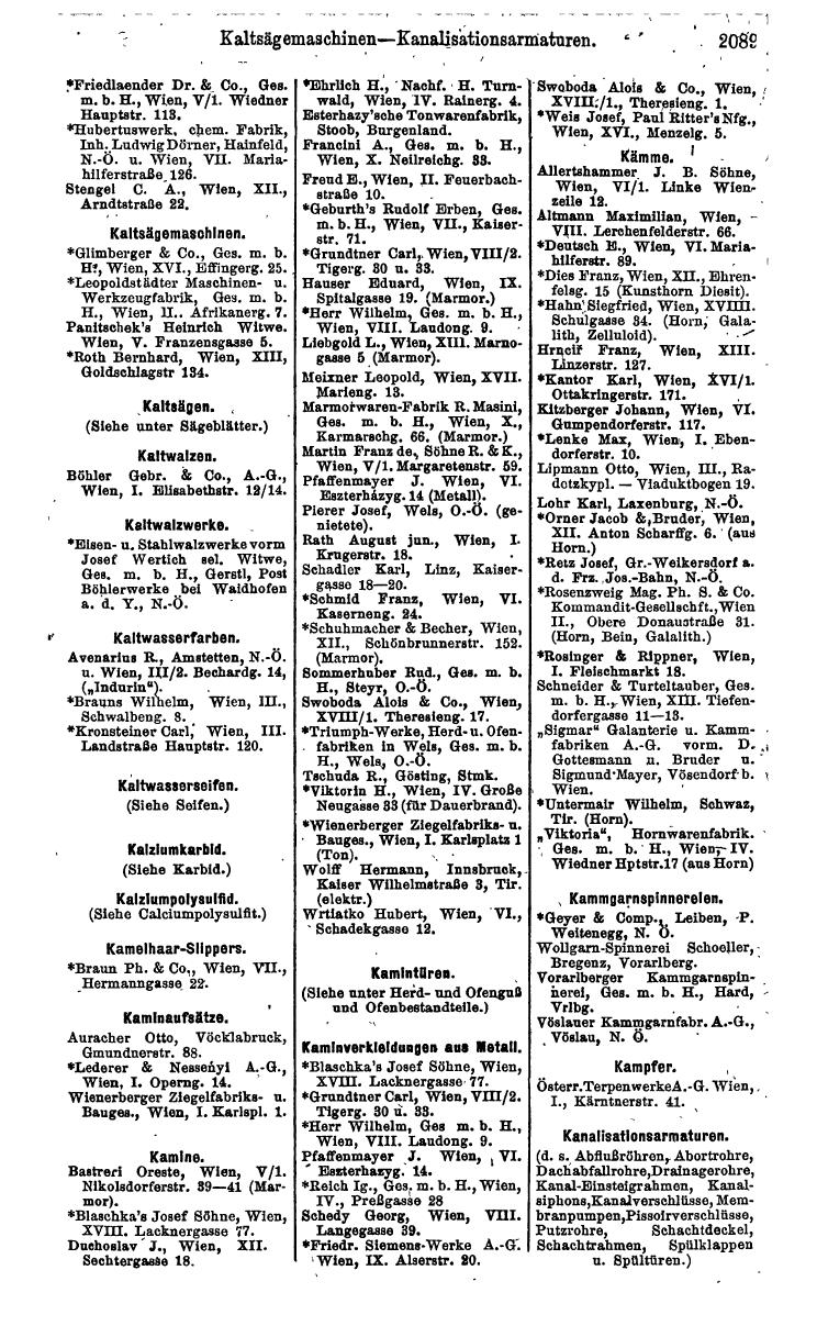 Compass. Industrie 1924, Band IV: Österreich. - Page 2443
