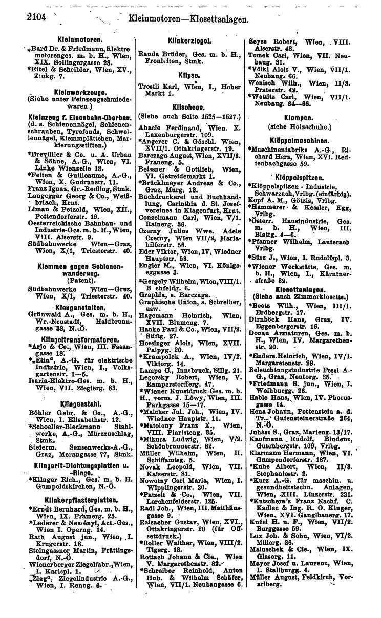 Compass. Industrie 1924, Band IV: Österreich. - Page 2458