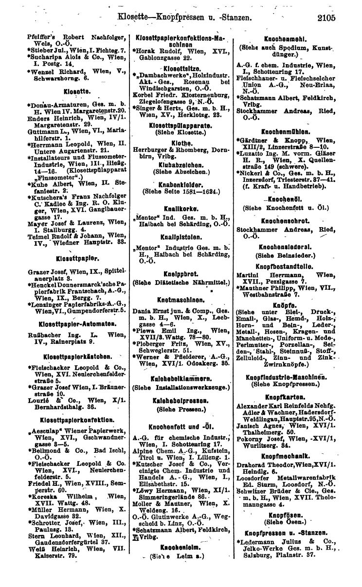 Compass. Industrie 1924, Band IV: Österreich. - Page 2459