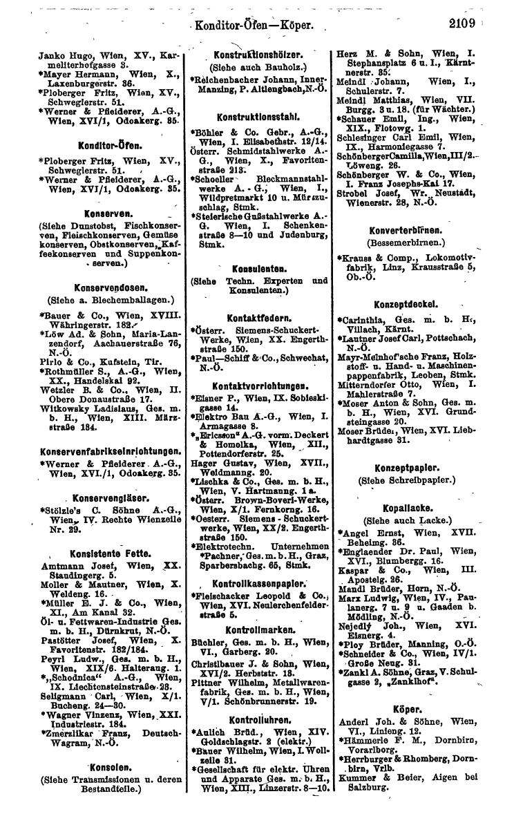 Compass. Industrie 1924, Band IV: Österreich. - Page 2463