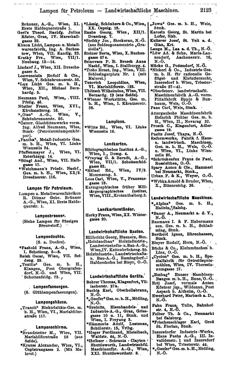 Compass. Industrie 1924, Band IV: Österreich. - Page 2477