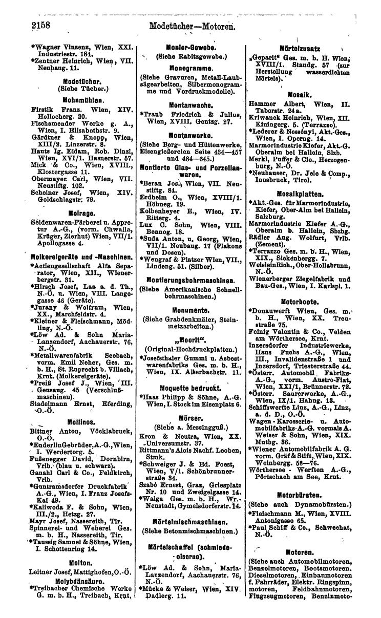 Compass. Industrie 1924, Band IV: Österreich. - Page 2512