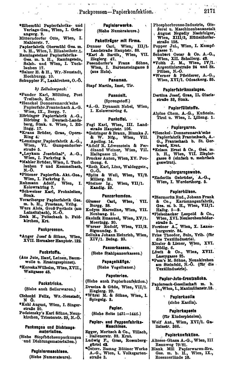 Compass. Industrie 1924, Band IV: Österreich. - Page 2525