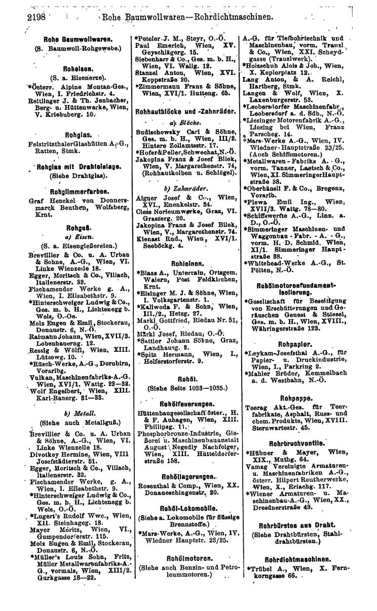 Compass. Industrie 1924, Band IV: Österreich. - Page 2552