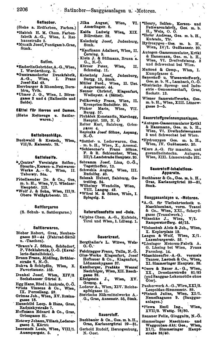 Compass. Industrie 1924, Band IV: Österreich. - Page 2560