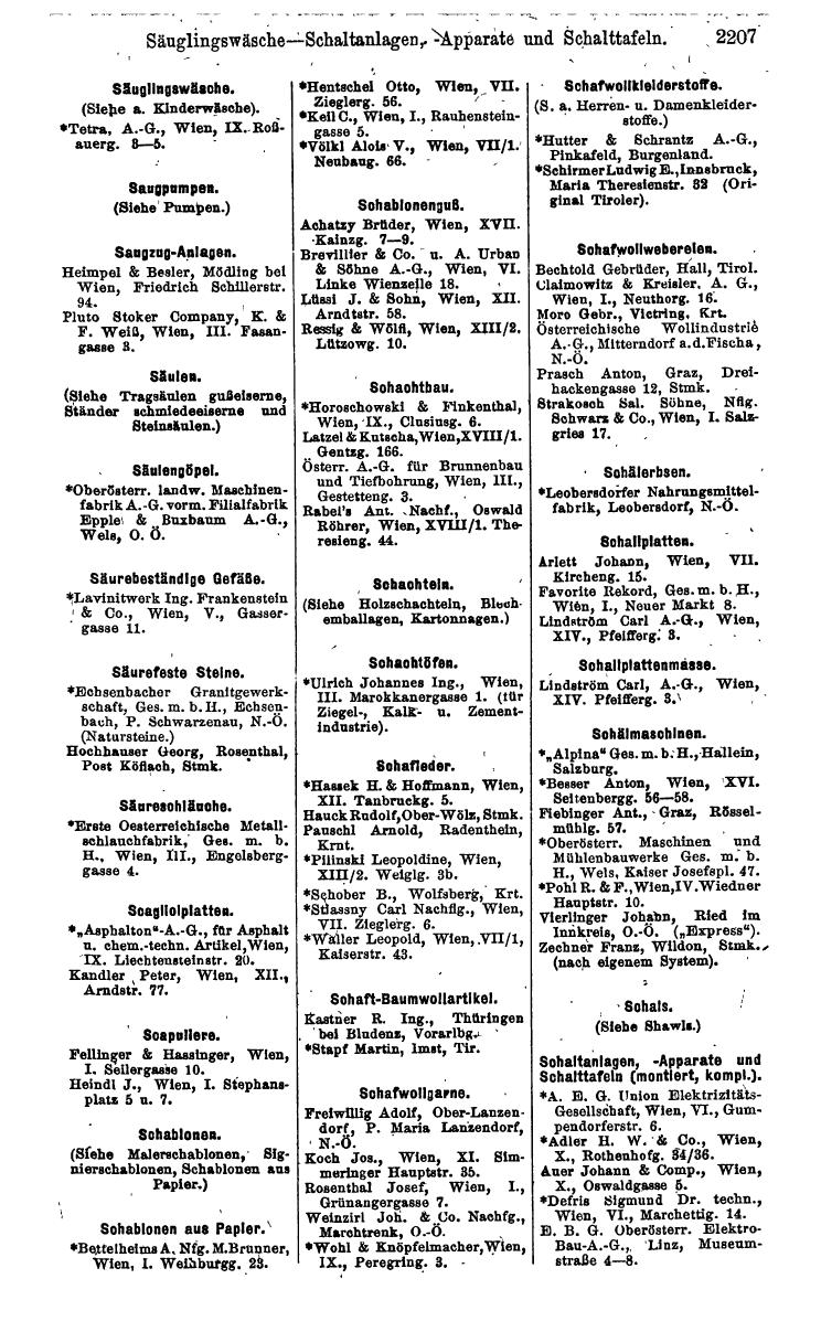 Compass. Industrie 1924, Band IV: Österreich. - Page 2561
