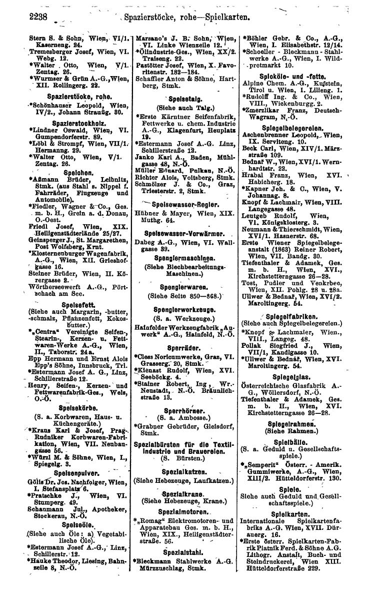 Compass. Industrie 1924, Band IV: Österreich. - Page 2592