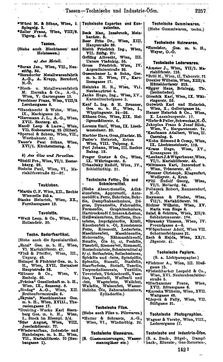 Compass. Industrie 1924, Band IV: Österreich. - Page 2611