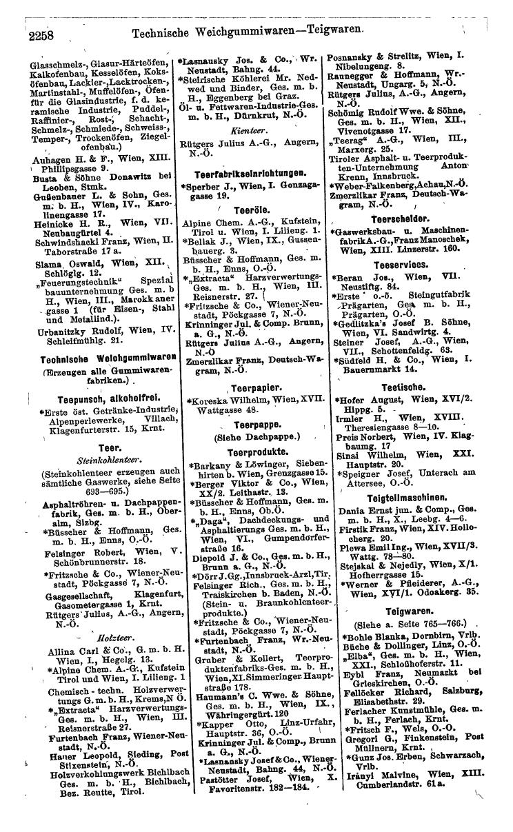 Compass. Industrie 1924, Band IV: Österreich. - Page 2612