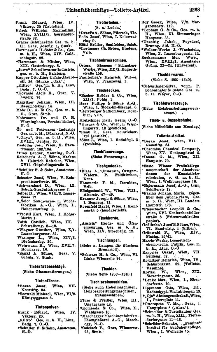 Compass. Industrie 1924, Band IV: Österreich. - Page 2617