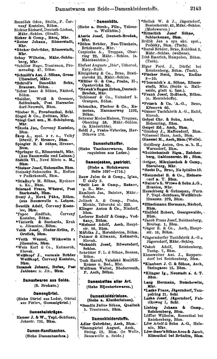 Compass. Industrielles Jahrbuch 1932: Čechoslovakei. - Seite 2219