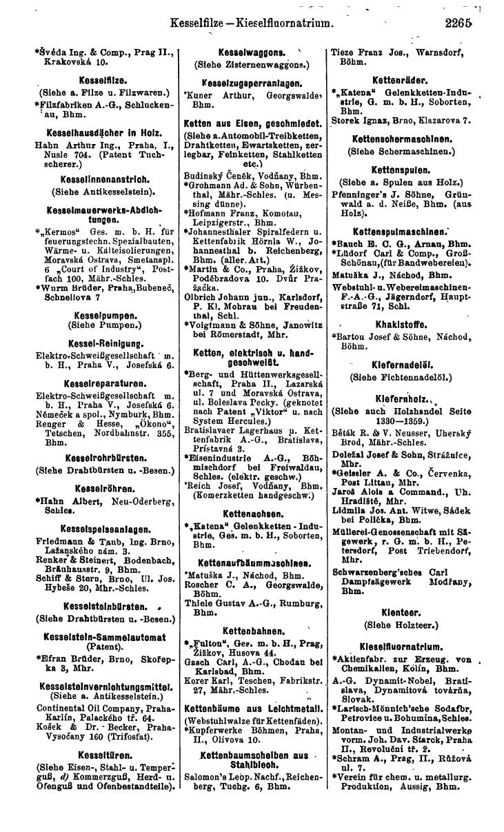 Compass. Industrielles Jahrbuch 1932: Čechoslovakei. - Page 2341