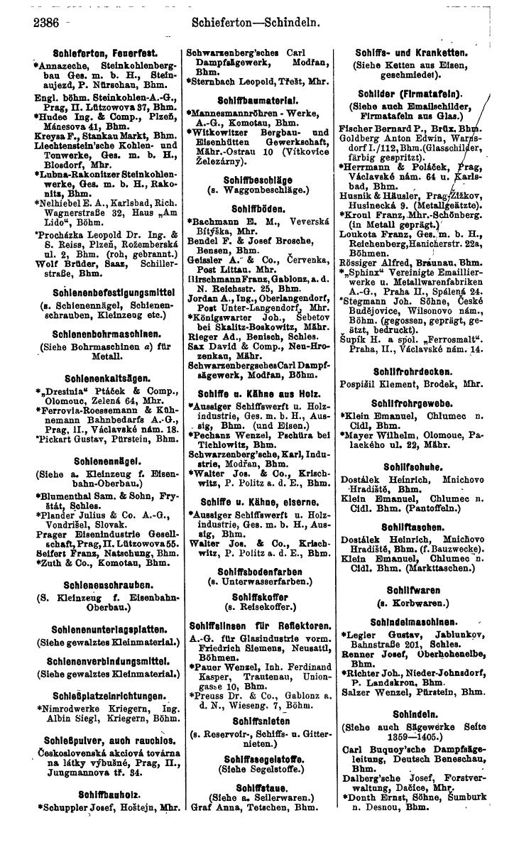 Compass. Industrielles Jahrbuch 1932: Čechoslovakei. - Page 2462
