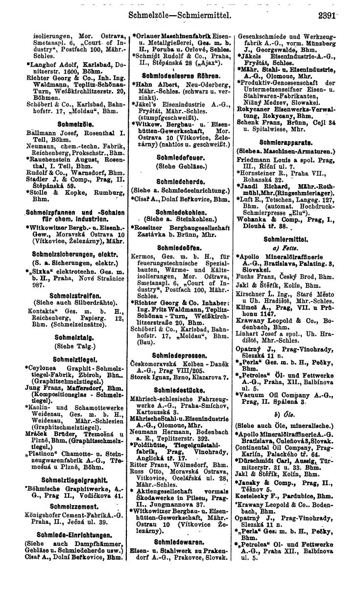 Compass. Industrielles Jahrbuch 1932: Čechoslovakei. - Page 2467