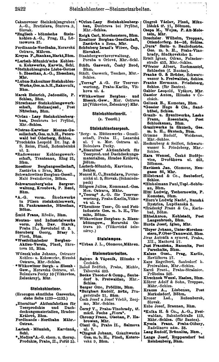 Compass. Industrielles Jahrbuch 1932: Čechoslovakei. - Page 2498