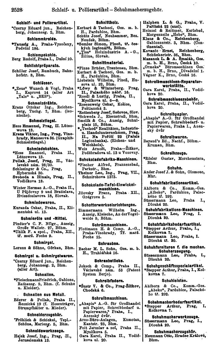 Compass. Industrielles Jahrbuch 1932: Čechoslovakei. - Page 2598