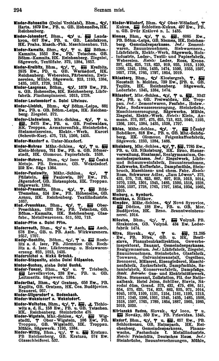 Compass. Industrielles Jahrbuch 1932: Čechoslovakei. - Page 314