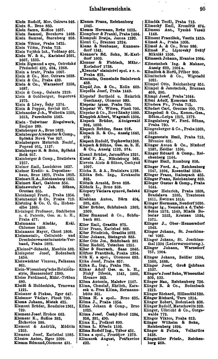 Compass. Industrielles Jahrbuch 1933: Čechoslovakei. - Page 103