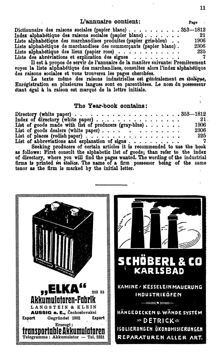 Compass. Industrielles Jahrbuch 1933: Čechoslovakei. - Seite 15