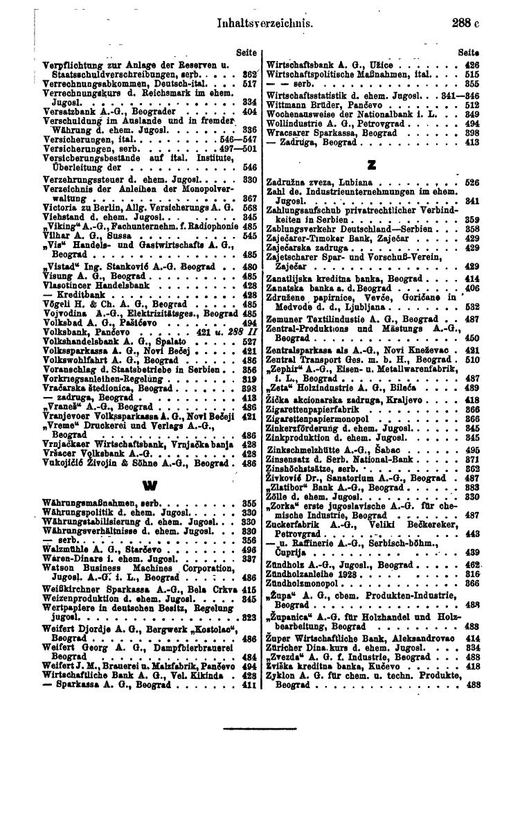 Compass. Finanzielles Jahrbuch 1942: Kroatien, Serbien - Seite 331