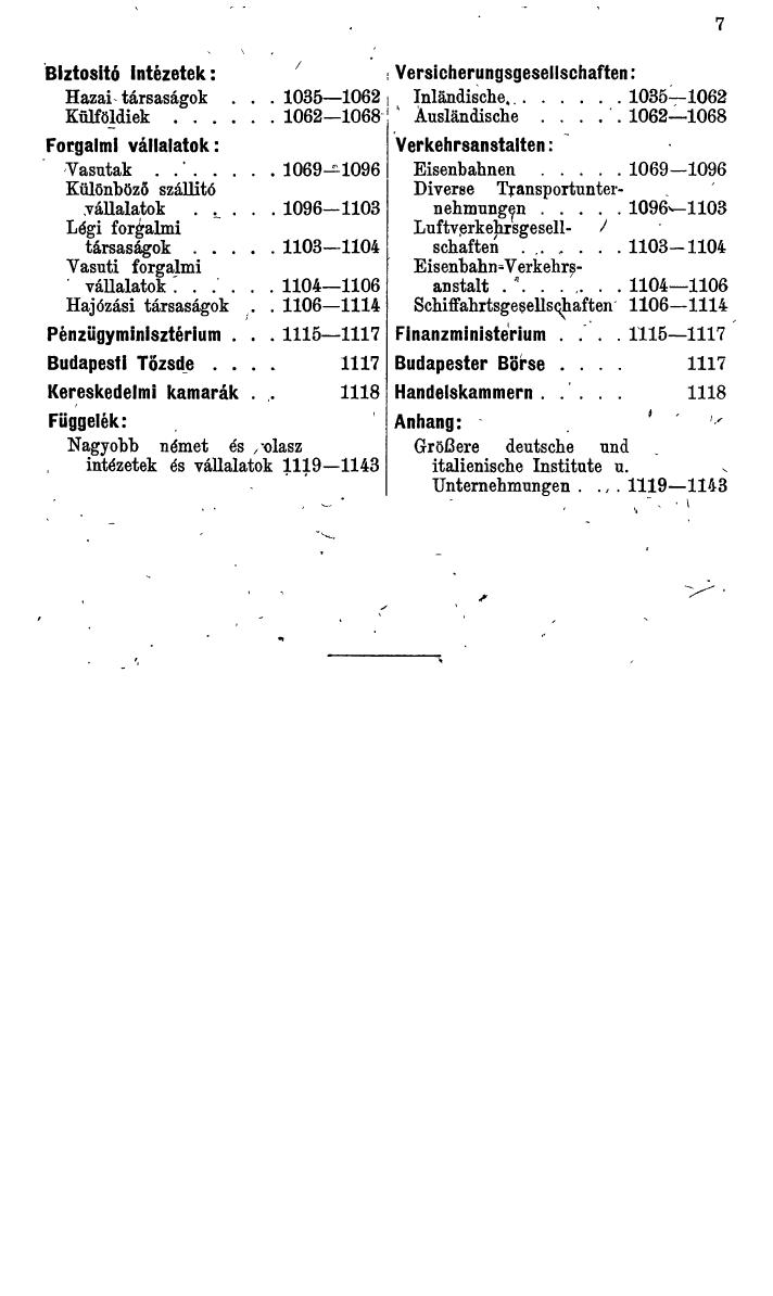 Compass. Finanzielles Jahrbuch 1943: Ungarn. - Seite 11